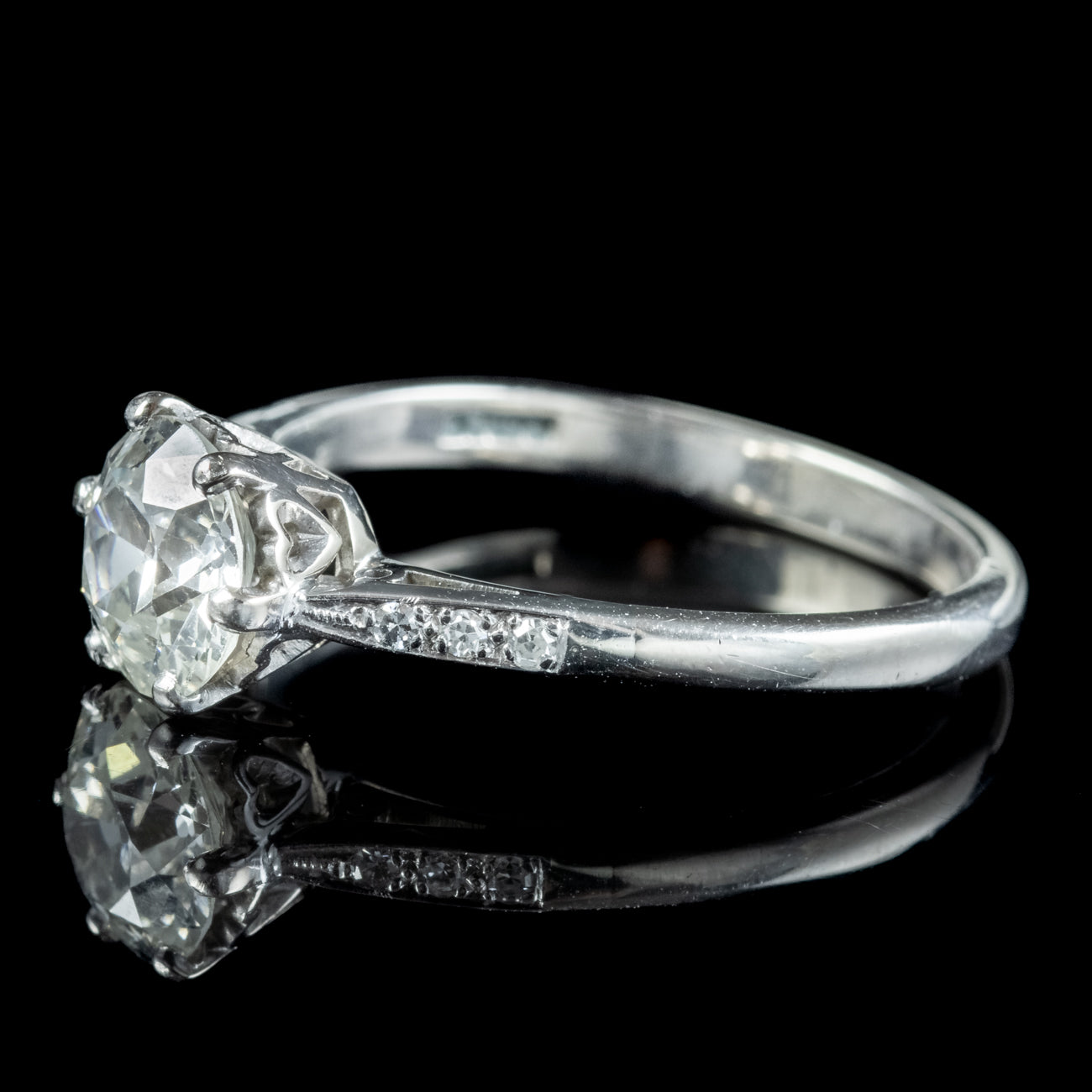 Art Deco Diamond Solitaire Ring 1.20ct Diamond