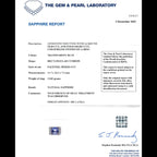 Art Deco Sapphire Diamond Cocktail Ring 6ct Sapphire With Cert