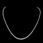 Diamond Riviere Necklace 18ct Gold 20ct Of Diamond