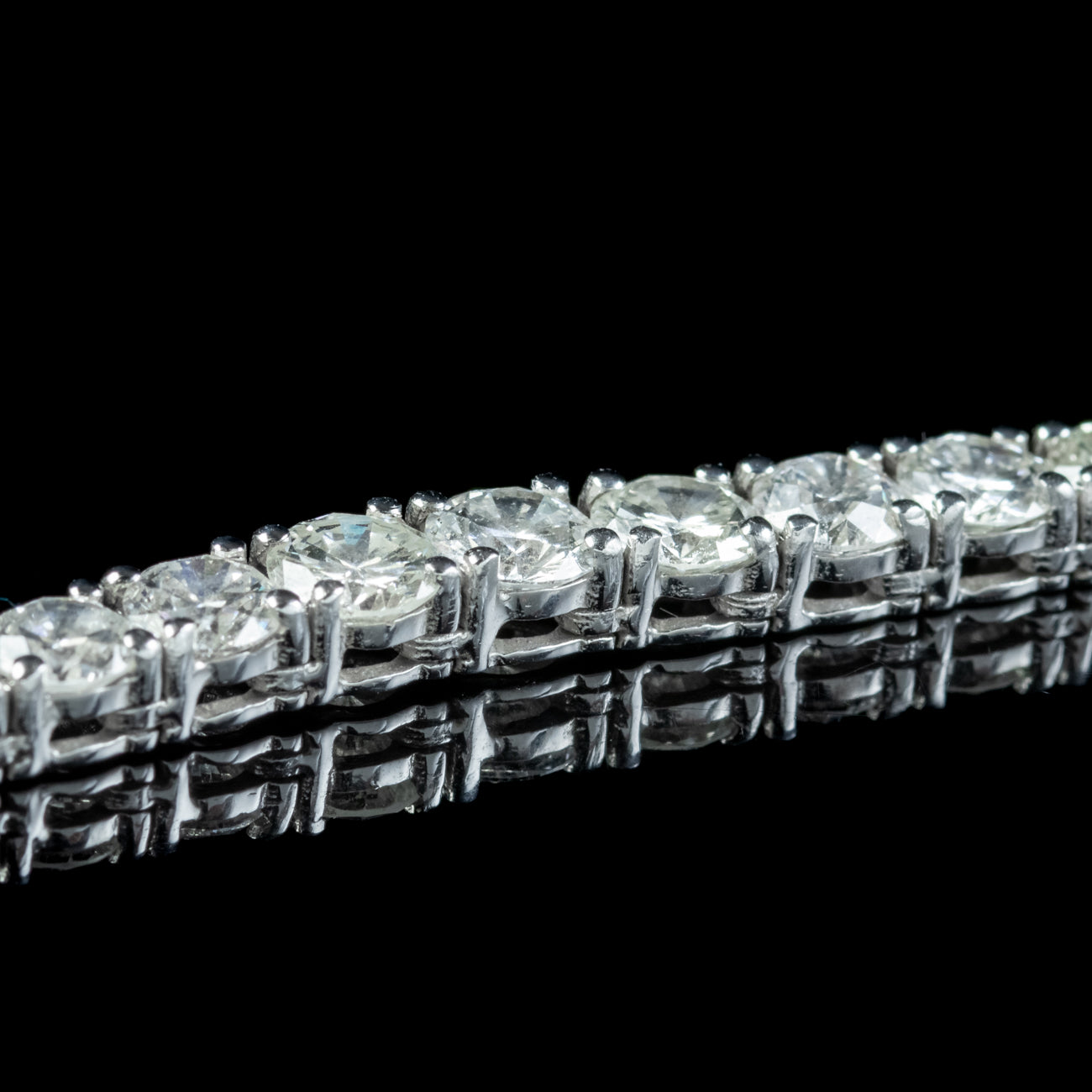 Diamond Riviere Necklace 18ct Gold 20ct Of Diamond