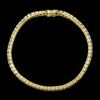 Art Deco Style Sapphire Tennis Bracelet 18ct Gold 6.5ct Total