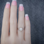 Diamond Solitaire Engagement Ring Platinum 1.24Ct Old Cut Diamond Cert
