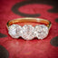 Diamond Trilogy Ring 18ct Gold 3.17ct Of Diamond Full Cert COVER