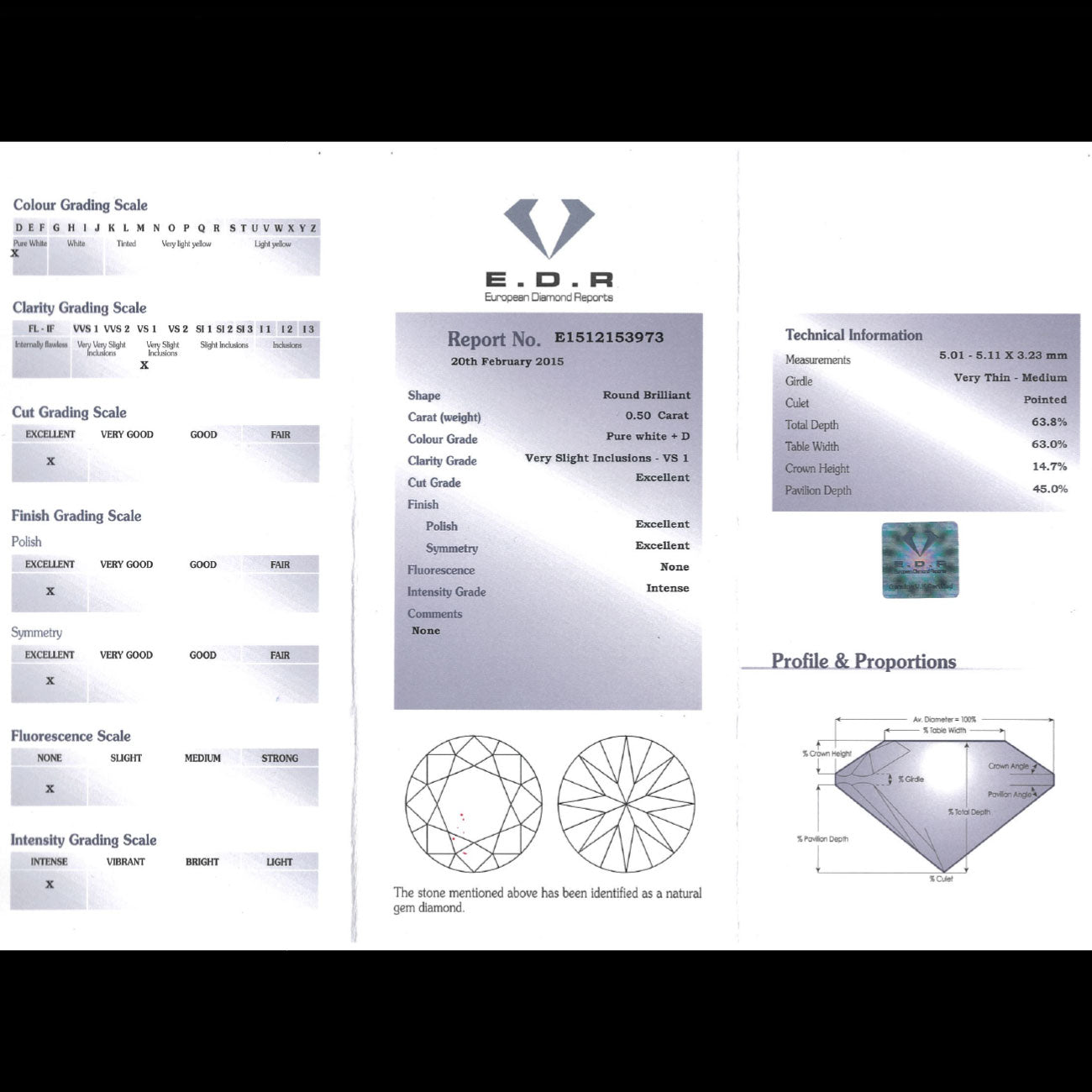Diamond Cluster Ring 0.80ct Vs1-D Colour Diamond With Cert