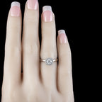 Diamond Cluster Ring 0.80ct Vs1-D Colour Diamond With Cert