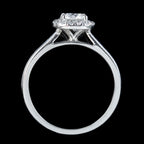 Diamond Cluster Ring 0.80ct Vs1-D Colour Diamond With Cert