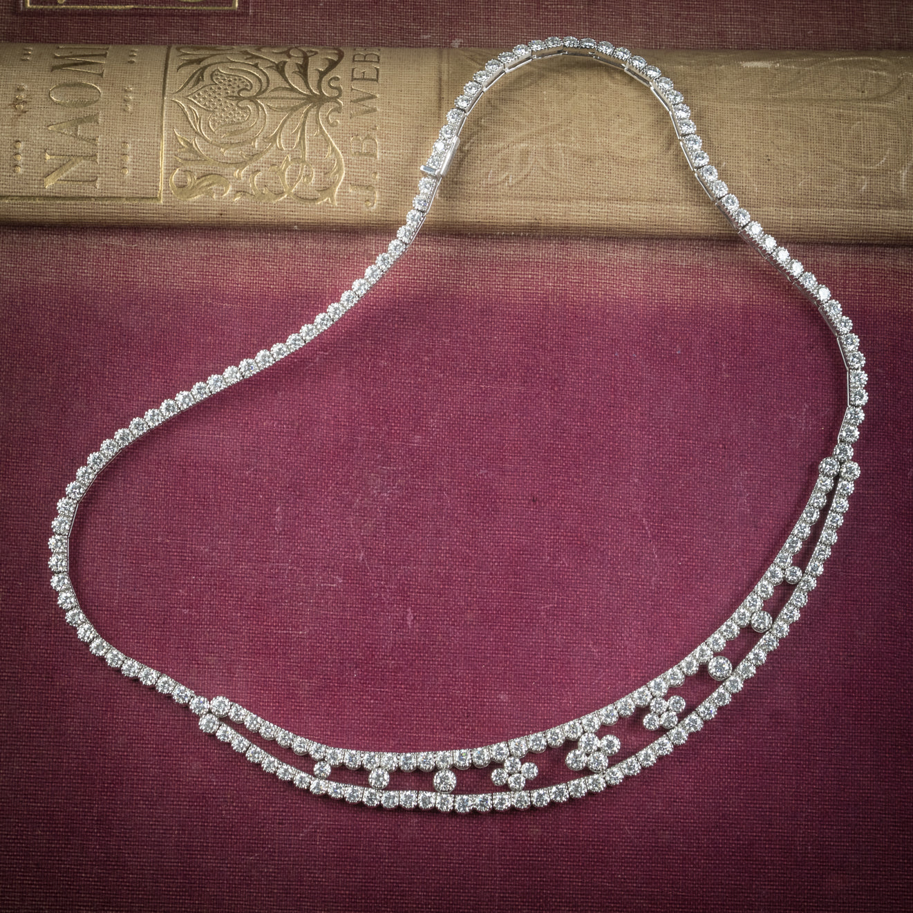 Diamond Necklace 18ct White Gold Main image