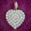 Edwardian Style Diamond Heart Pendant 18ct Gold 6ct Of Diamond 