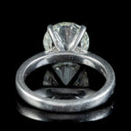 Edwardian Style Diamond Solitaire Engagement Ring 3.67Ct Diamond With Cert