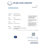 NATURAL SAPPHIRE RING 6.96CT SAPPHIRE 2.07CT DIAMOND PLATINUM CERT REPORT1