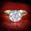 VINTAGE PASTE SOLITAIRE RING 9CT GOLD CIRCA 1960 COVER