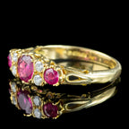 Vintage Ruby Diamond Ring 1.2ct Ruby Dated 1989 With Cert