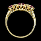 Vintage Ruby Diamond Ring 1.2ct Ruby Dated 1989 With Cert
